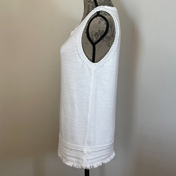 * SOLD *   fringed, knit tank top - Picture 6 of 13